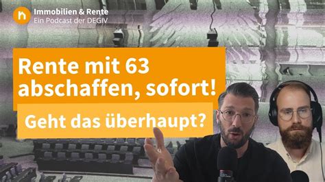 rente mit 63 abschaffen